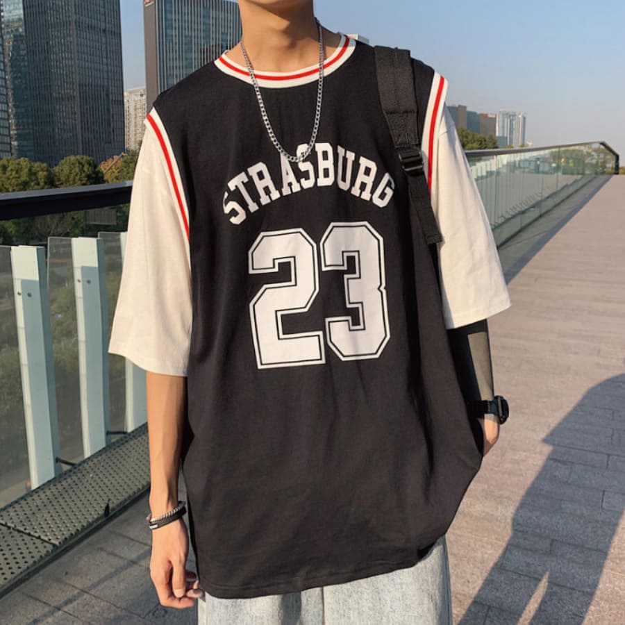 メンズバスケゼッケンtシャツ半袖夏シャツトップス高校生男子高生男大きいサイズダンスストリートビッグ Tシャツ 在庫あり Www Quartzhotel Mx