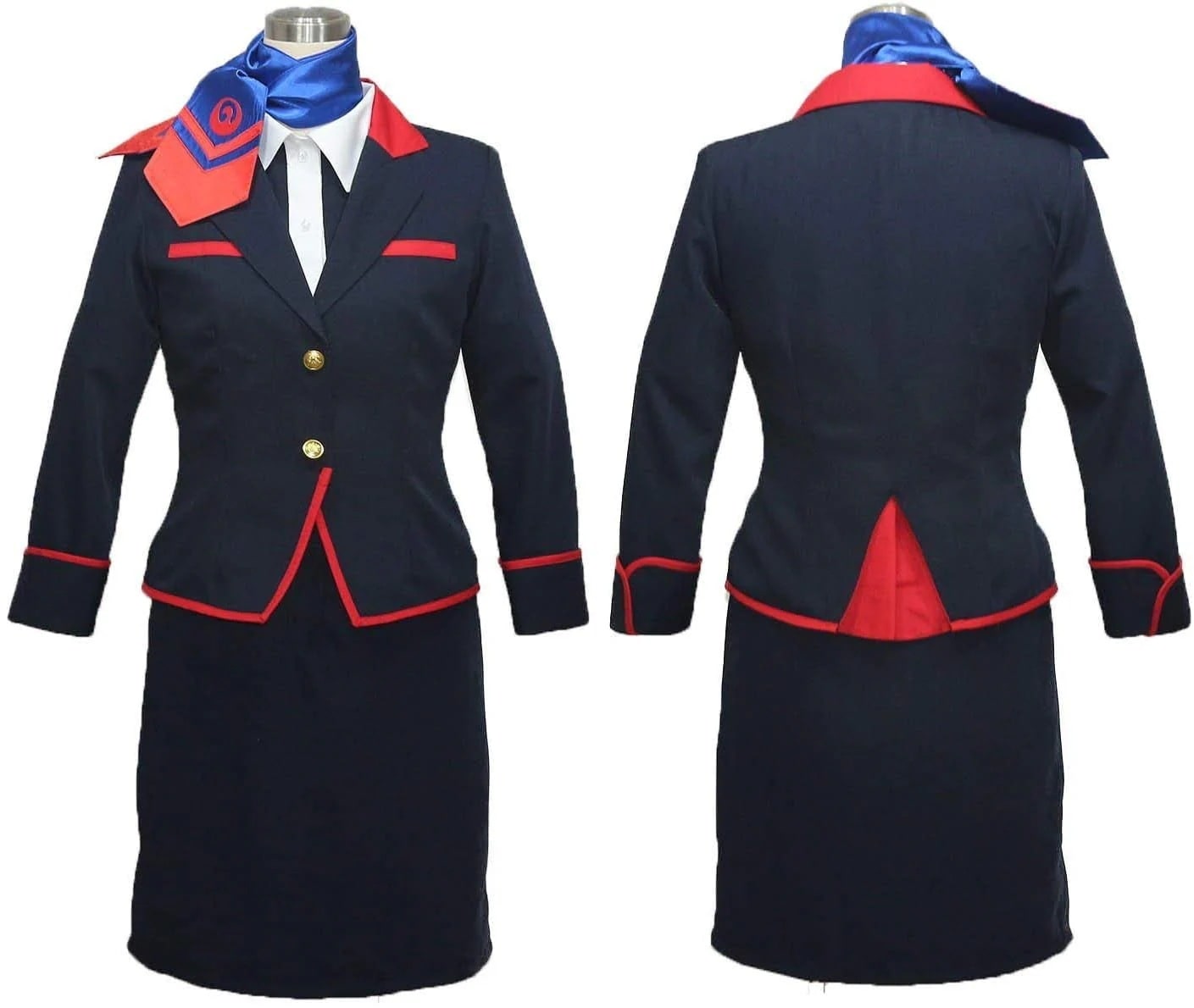 キャビンアテンダントコスプレ衣装 スチュワーデス CA コスチューム CA制服 JAL 日本航空