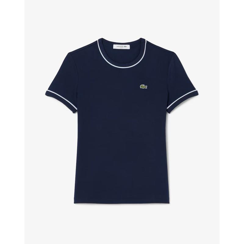 26SS 女性 スリムフィット ジャージ 半袖 Tシャツ TF5289-56G 3UI(ネイビー)