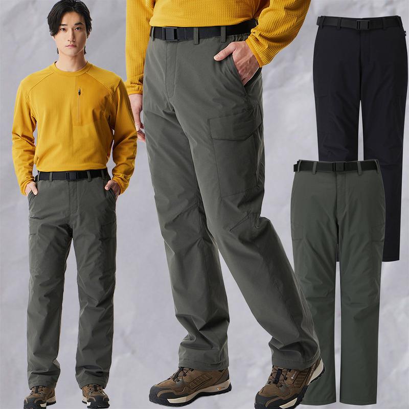 25年冬の新作 メンズ トレッキング/登山/日常 機能性 防寒 ベルトパンツ パディング カーゴパンツ 1BYPNWU011