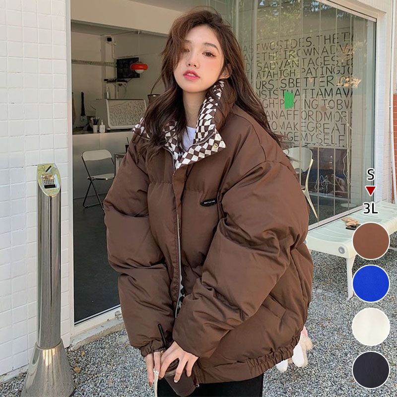 レディース 着痩せ 暖かい 防寒 トップス コート 襟チェック柄 大人 パーカー 軽い 新品 OL ショート 中綿コート アウター 中綿コート 秋冬 中綿ジャケット 20代30代40代