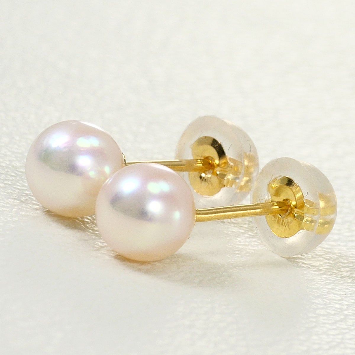 K18 18金 YG イエローゴールド ピアス パール（真珠） 総重量約0.5g ジュエリー 中古