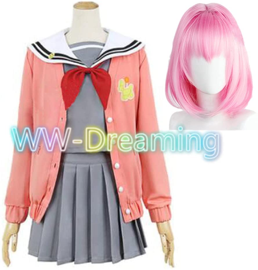 鳳えむコスプレ衣装セーラー服ウィッグ付きプロジェクトセカイカラフルステージ feat初音ミクコスチ