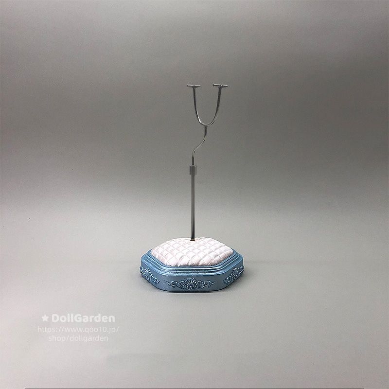 BJD ドール用スタンド ブルーベース白布 1/6 YOSD 1/4 MSD 1/3 SD ブライス kumako Popovy Siste体 1/12 オビツ11 ob22 ob24 サイズ人形用