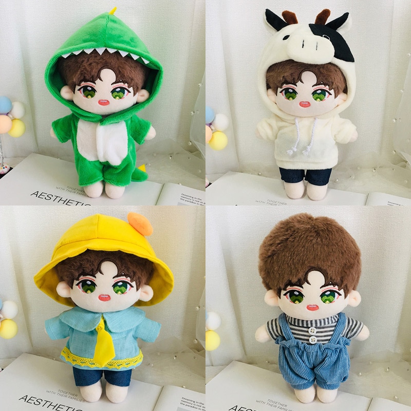 スポット20cmコットンドール属性なしぬいぐるみぬいぐるみ着替え可ぬいぐるみ可爱い女の子诞生日プレゼント