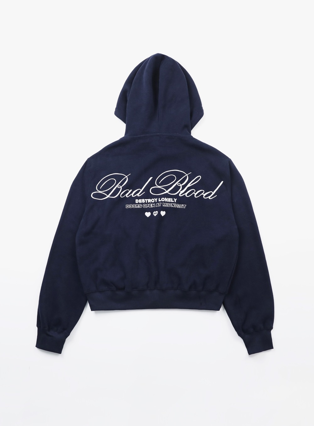 【BADBLOOD】[UNISEX] CLASSIC LOGO HOODIE : NAVY 16,000円