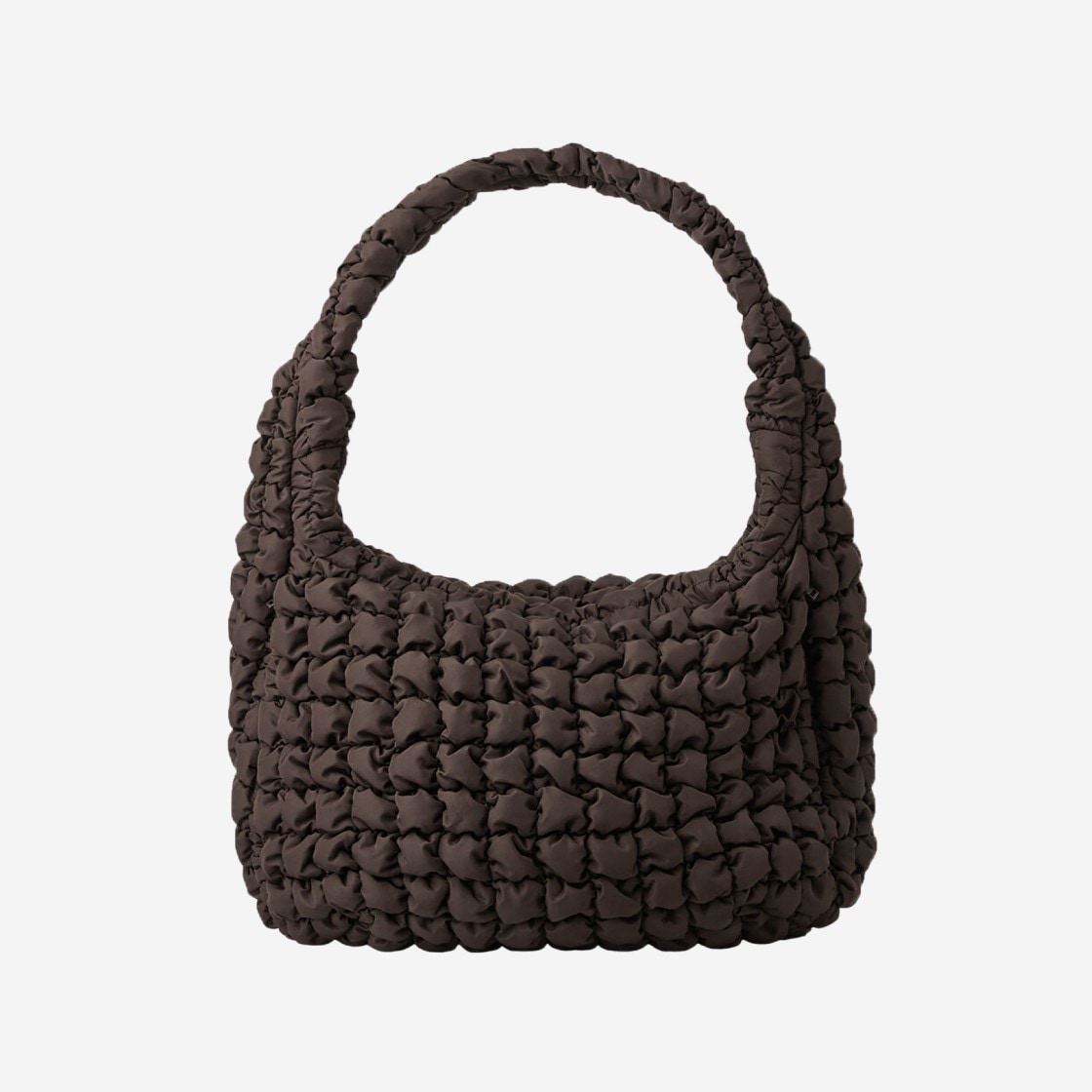 【COS】 QUILTED OVERSIZED SHOULDER BAG : BROWN