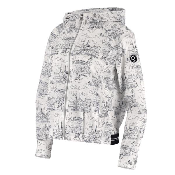 (6K41302 100) 2024年 女性 夏 フード付きウインドブレーカージャンパー