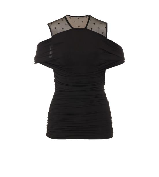 MARINE SERRE Women Tunic Tops WTO468A CJER0022BK99 Black