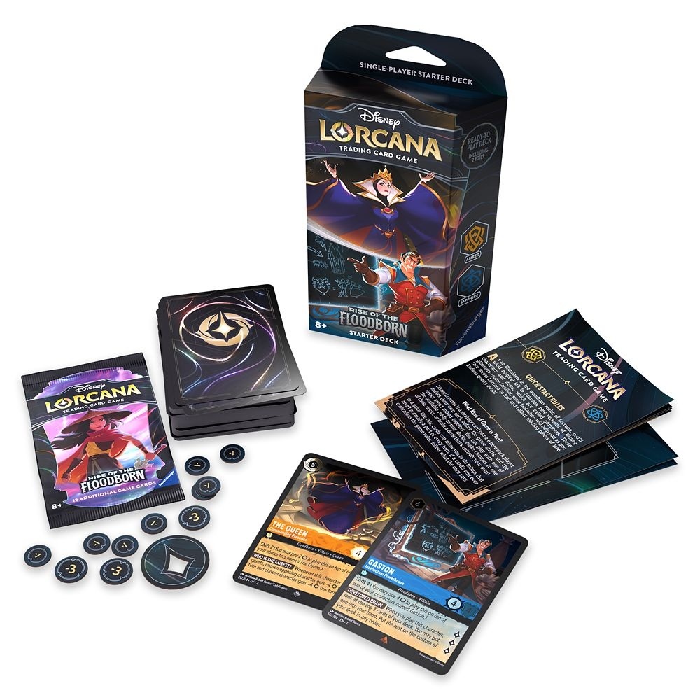 Ravensburgerのディズニーディズニーロルカナトレーディングカードゲーム ライズオブザフラッドボーン スターターデッキ イービルクイーンアンドガストン
