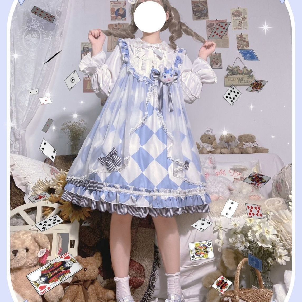 ロリータドレス cosplay オリジナル正規版ロリータスカートスカートかわいい甘いJSKロリータスカートロリ