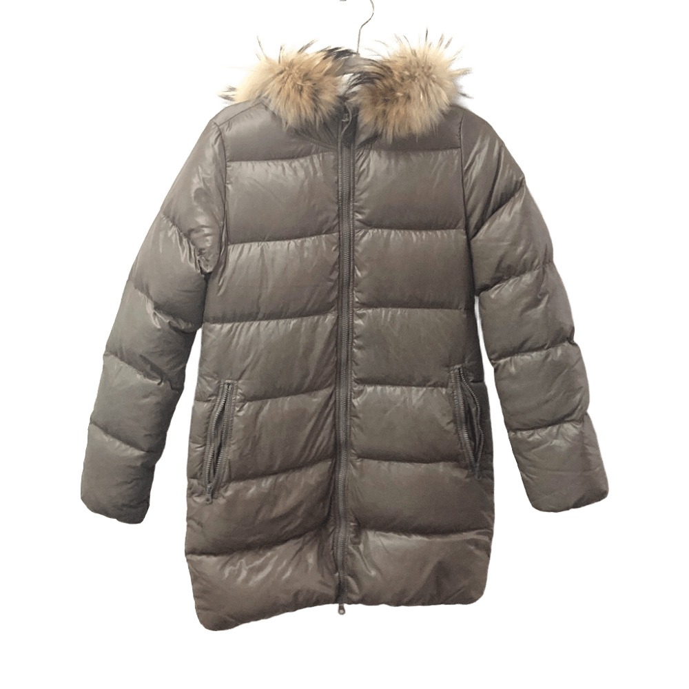 DUVETICA デュベティカ ダウンジャケット d 037 00 U ファー付き ダウン フード付き フーディー アウター 長袖 トップス 上着 ナイロン ブラウン系