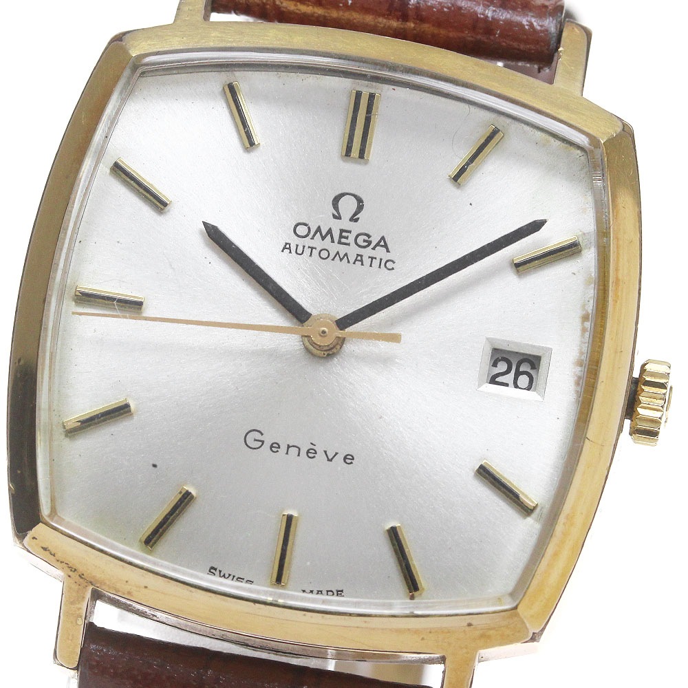 訳あり オメガ OMEGA Ref.162.0042 ジュネーブ スクエア デイト Cal.1481 自動巻き メンズ _861952【中古】