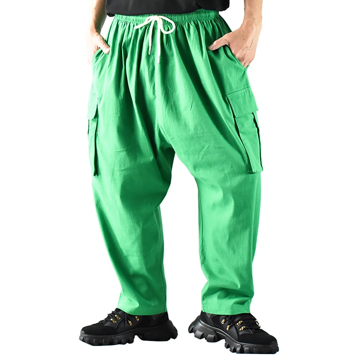 サルエルパンツ メンズ 大きいサイズ ズボン カーゴパンツ 夏用 ゆったり ストレッチ ゴルフ サルエルカーゴパンツ ワイドサルエル ワイドパンツ 大きいサイズ バルーンパンツ 綿 夏 薄手 ダボパン 7,636円