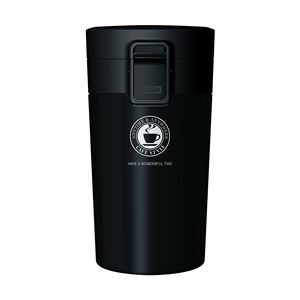 (30個セット) 真空断熱 タンブラー/水筒 (ブラック) 290ml 洗える ワンプッシュオープン ロック付き 『アスベル』