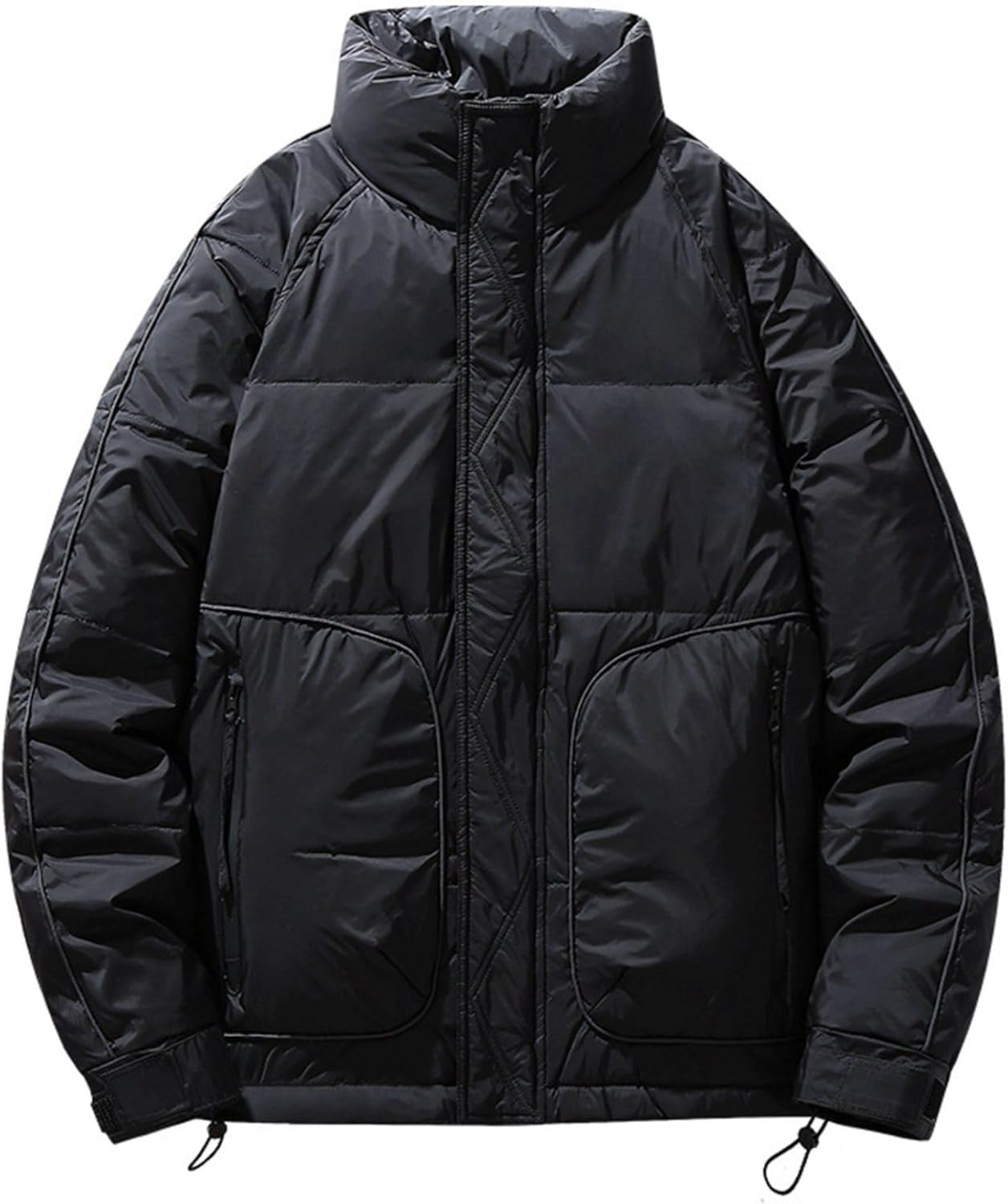 冬物 メンズ ダウンジャケット 防寒アウター カジュアル フェザー 厚手 スタンドカラー ジャンパー 保温 防風 ダウンコート ショート丈 軽量 トップス ブルゾン アウトドア ストリート