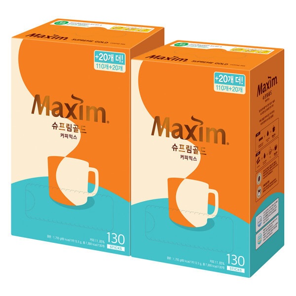東西食品 マキシム スプリームゴールド コーヒーミックス 130TX2 (贈呈品なくなり次第贈呈終了)