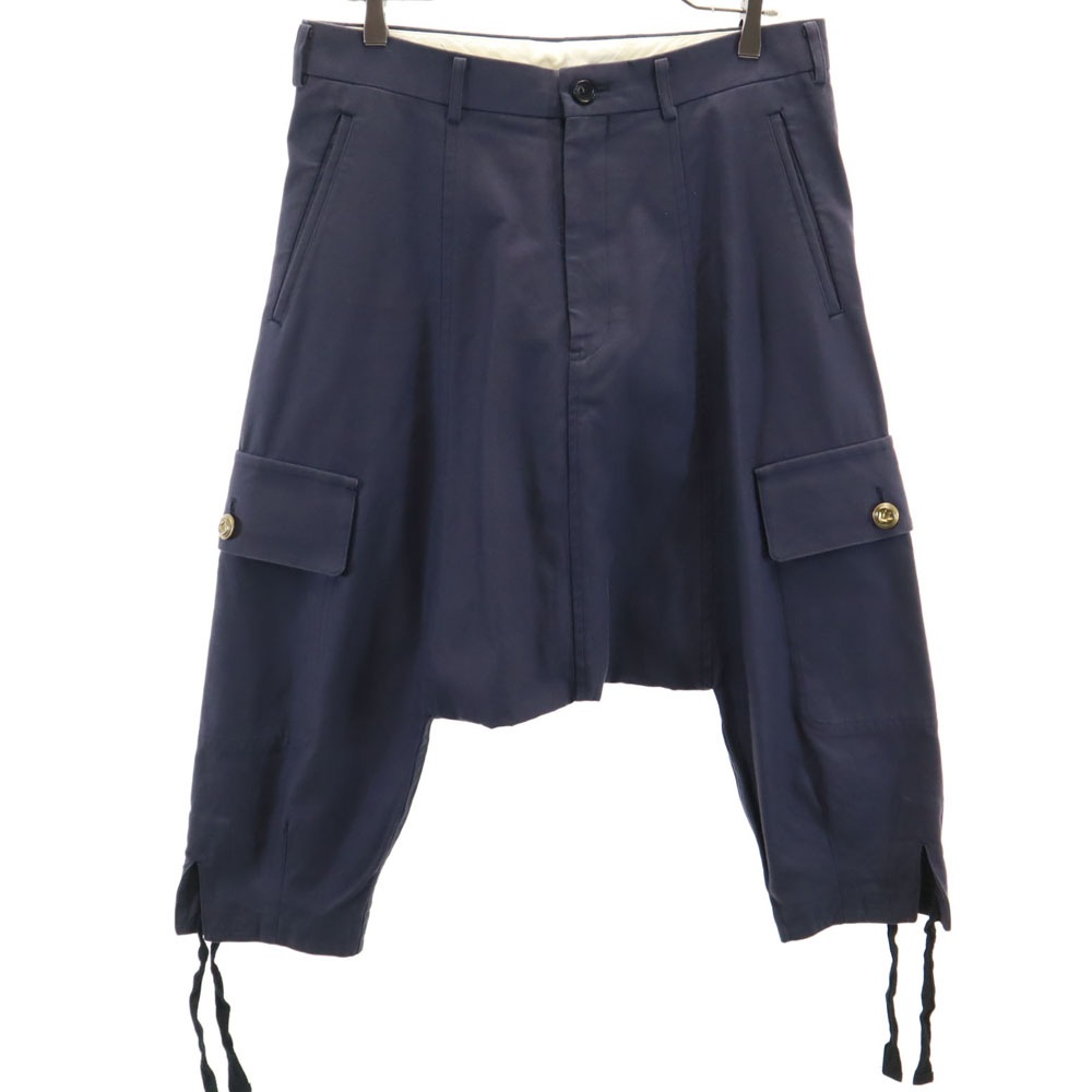 コムデギャルソンオムプリュス 2014年 日本製 PO-P054 サルエルパンツ XS ブルー系 COMME des GARCONS HOMME PLUS メンズロングパンツ