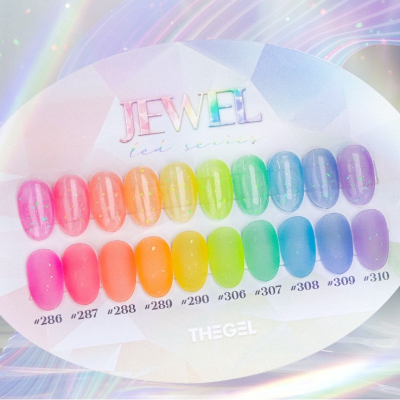 THE GEL / JEWEL LED SYRUP GEL 10 SET / シロップジェル/ネオン/グリッター