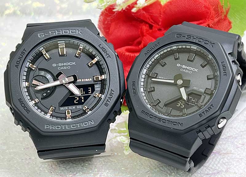 恋人たちのGショック ペアウオッチ gショック 人気 婚約　夫婦 高級　クリスマス プレゼント おすすめG-SHOCK BABY-G カシオ 2本セット GMA-S2100-1AJF GMA