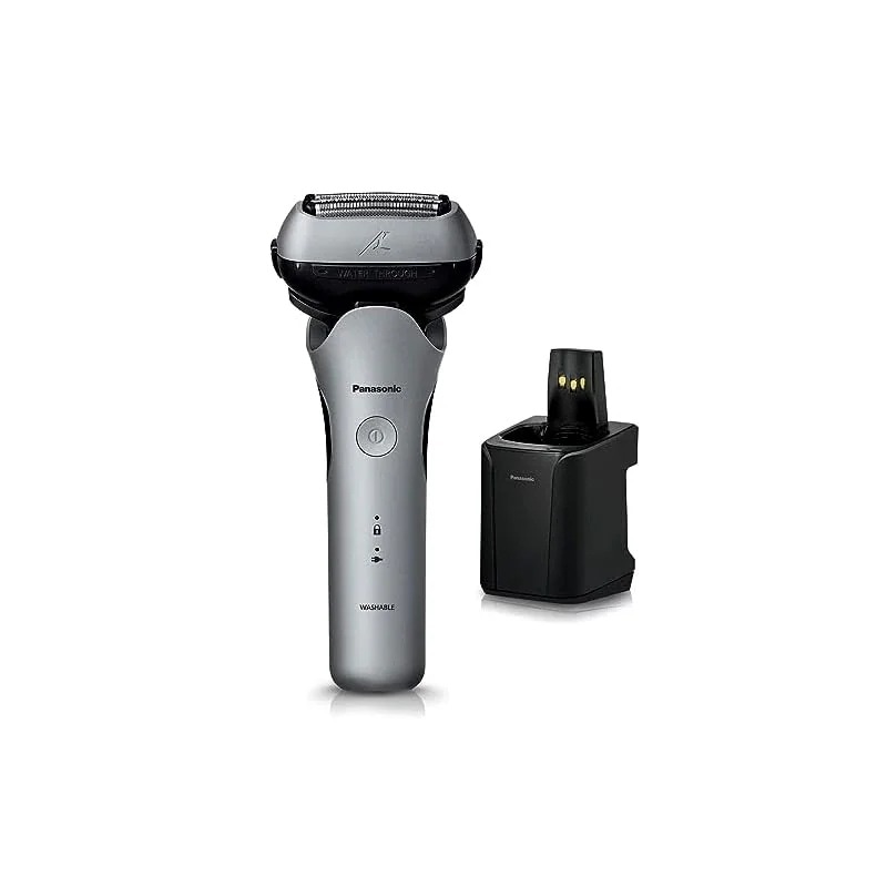 【即納】パナソニック メンズシェーバー ラムダッシュ 3枚刃 黒 全自動洗浄充電器 充電中でも剃れる ES-LT8Q-S
