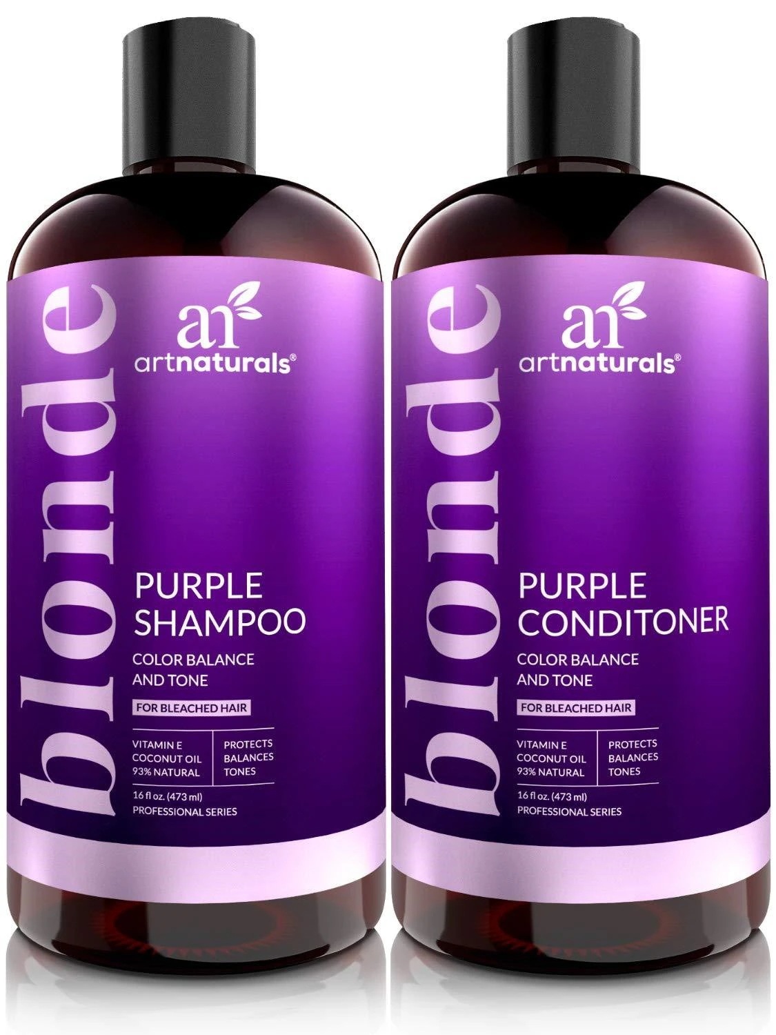 ArtNaturals Purple Shampoo and Conditioner Set for