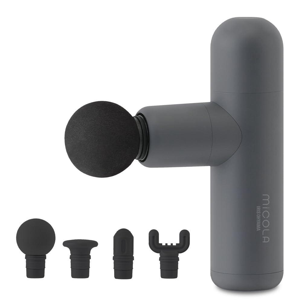 アイリスオーヤマ MICOLA 筋膜リリースガン ビューティーケアガン 筋膜リリース FRT-M01-H ダークグレー