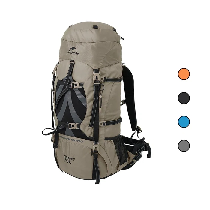 大容量バックパック 70L+5L ザック 登山 リュック 背面長調整可能 男女兼用 多機能 レインカバー 救援笛付き ハイキング 旅行 防災 12,312円