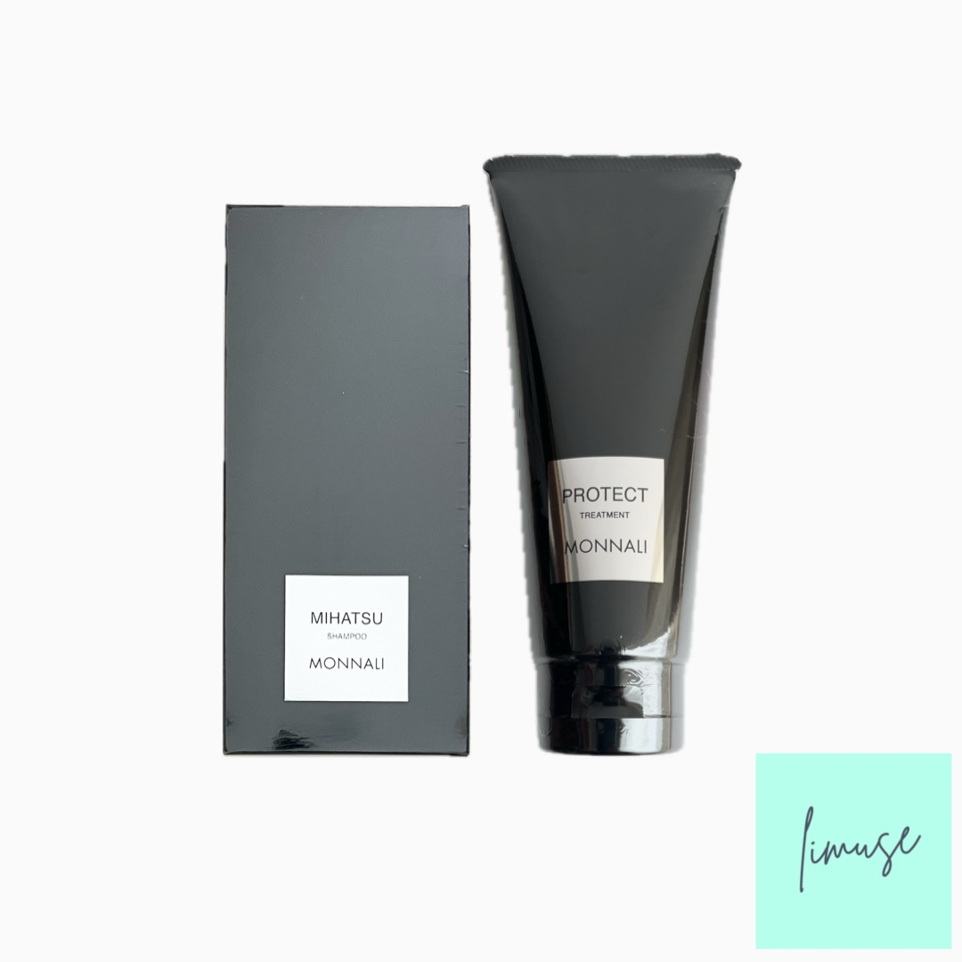モナリ　クレンジングシャンプー MIHATSU ミハツ 350ml　カバー トリートメント PROTECT プロテクト 200g　ブラックシリーズ 国内正規品