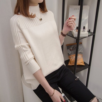 トップス カットソー ニットソー セーター ハイネック 2XL 3XL ホワイト ブラック 袖あり 長袖 カジュアル 大人 上品 おしゃれ 主役級 存在感 春 秋 冬 10代 20代 30代 個性的 4,987円