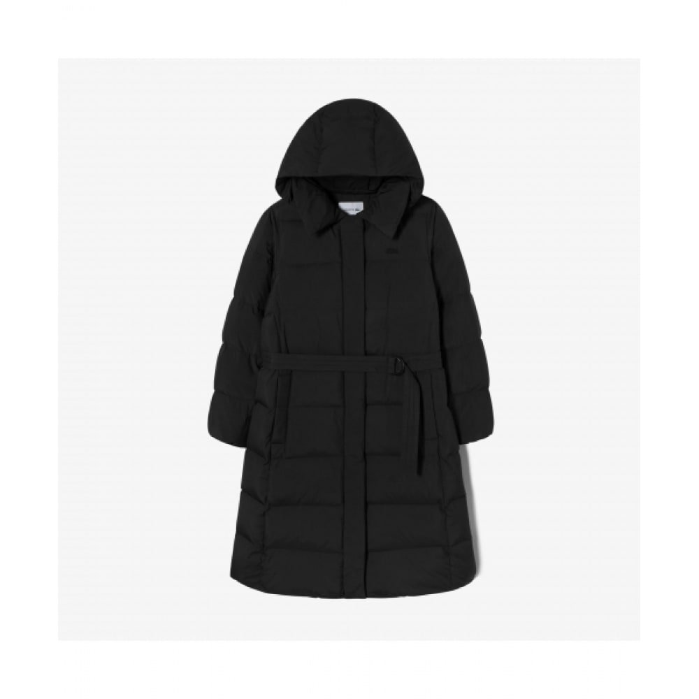 LACOSTE レディースロング丈ダウンマックコート [ブラック] 52,564円
