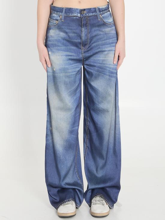 GOLDEN GOOSE Women Straight Pants GWP02528 BLUE