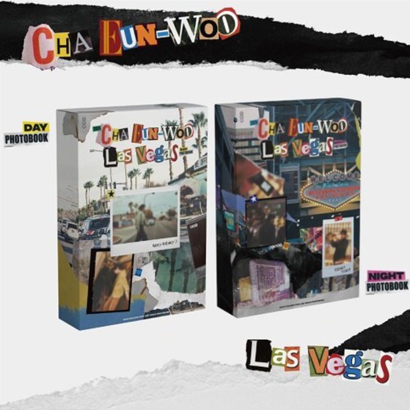 【 特典 】CHA EUN WOO ウヌ- Las Vegas PHOTOBOOK [ DAY / NIGHT ver.] 2024-10-15予約