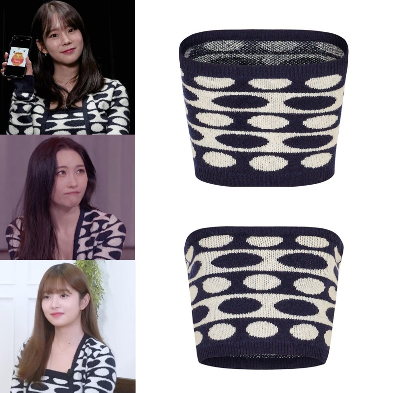 [ソンミアイブ レイカラ ハンスンヨン着用] トップガール シグネチャーカラーブロックアートワークチューブトップ / SIGNATURE COLOR BLOCK ARTWORK TUBE TOP