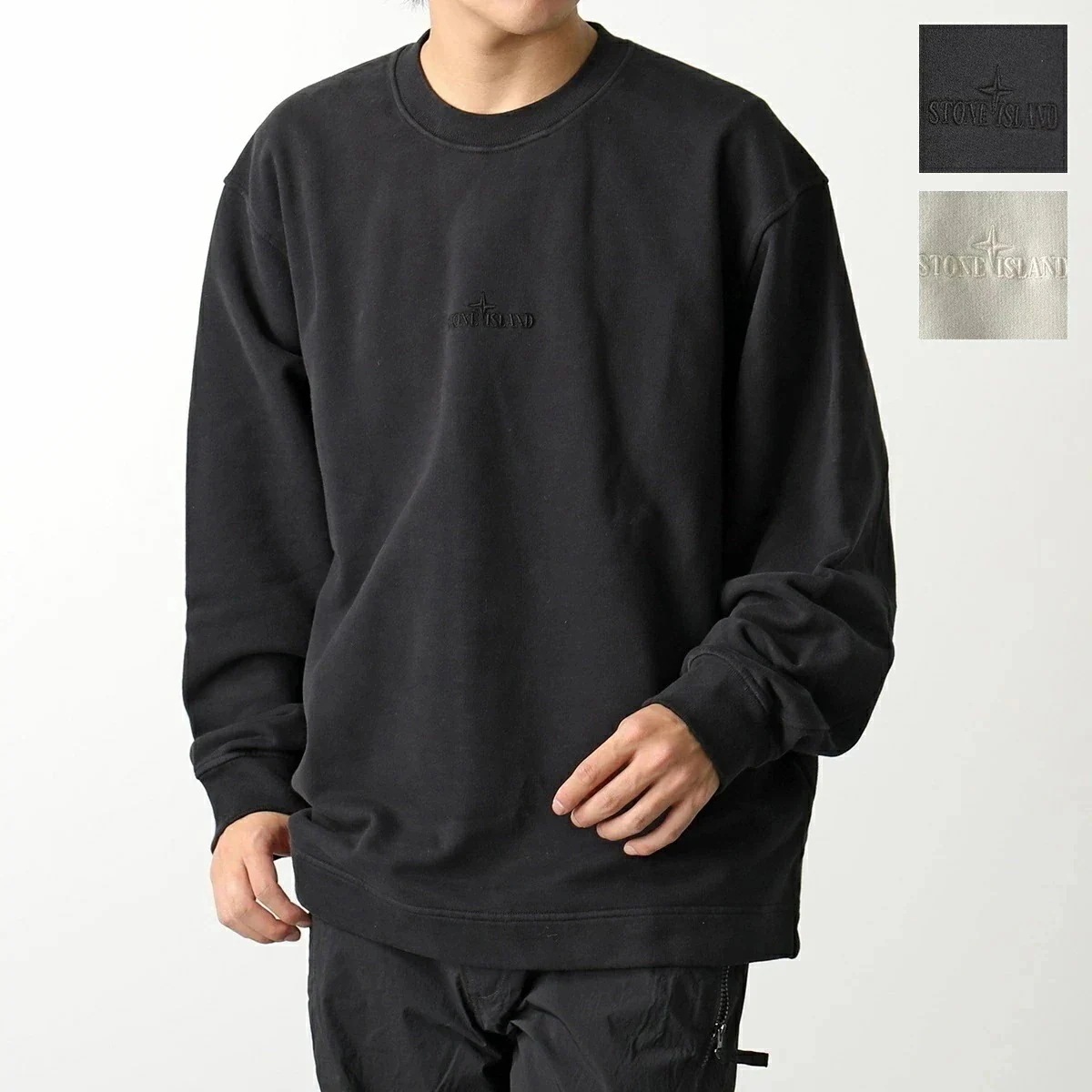 STONE ISLAND ストーンアイランド スウェットシャツ 791565477 メンズ コットン 裏起毛 ガーメントダイ 刺繍ロゴ クルーネック 長袖 カラ 26,541円