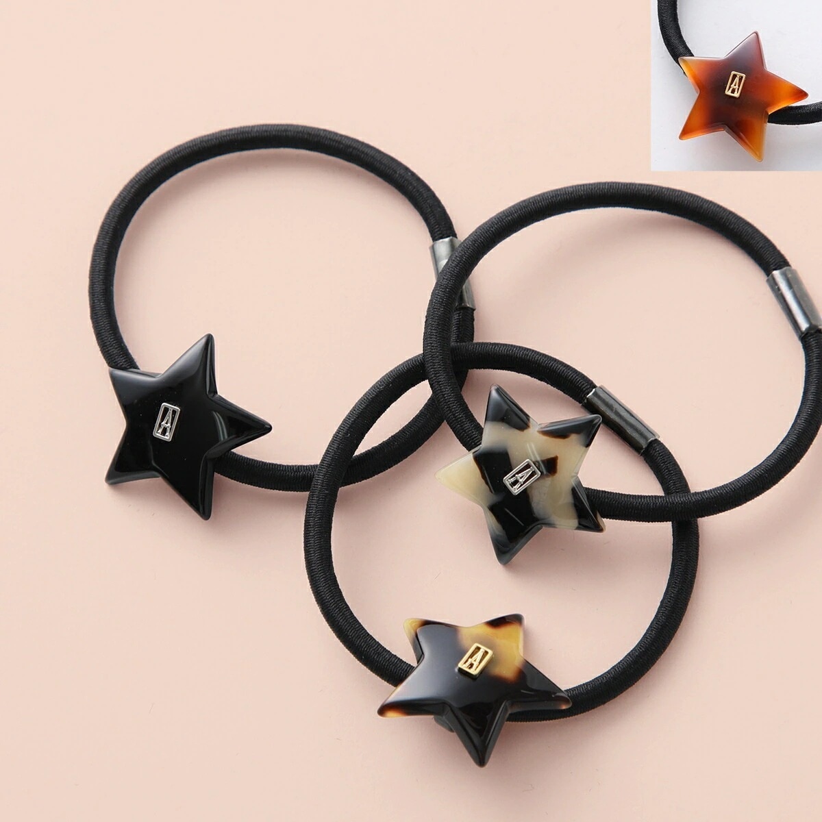 ALEXANDRE DE PARIS アレクサンドル ドゥ パリ ヘアゴム APY-18097-05 レディース スター 星 ヘアアクセサリー カラー4色 【mega】