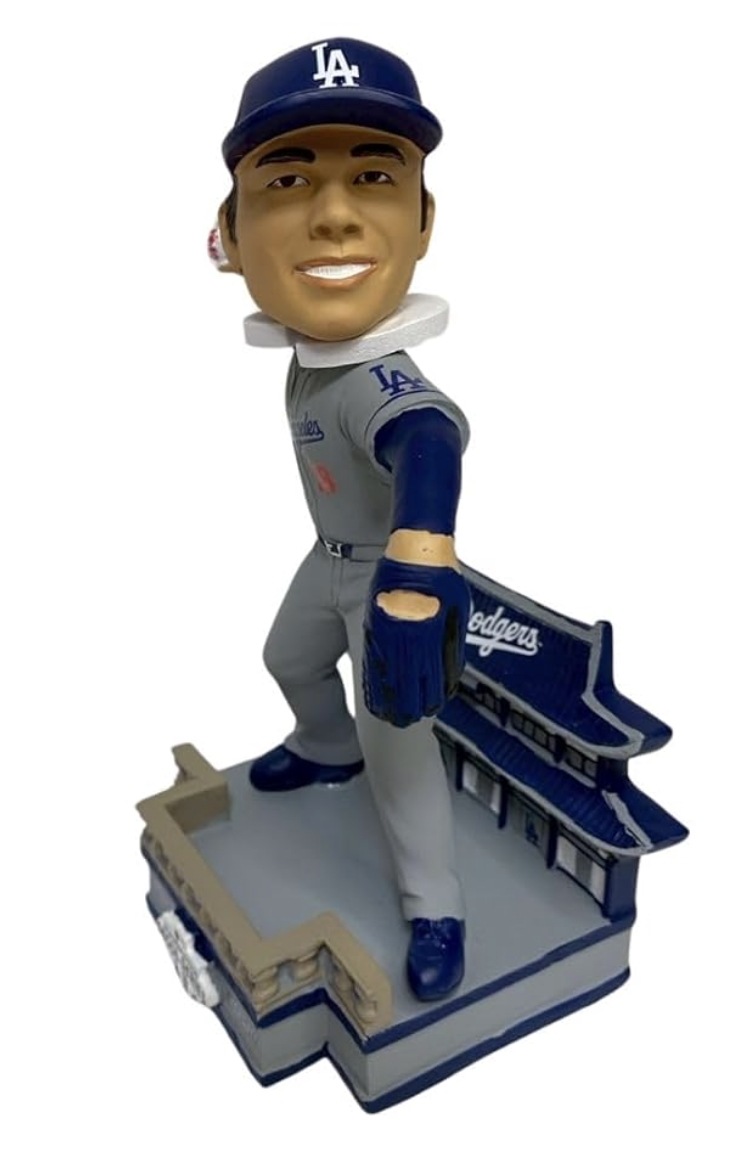 【世界2024個限定】山本由伸 ボブルヘッド フィギュア 人形 MLB 公式 FOCO グッズ ソウルシリーズ 2024 ドジャース バブルヘッド