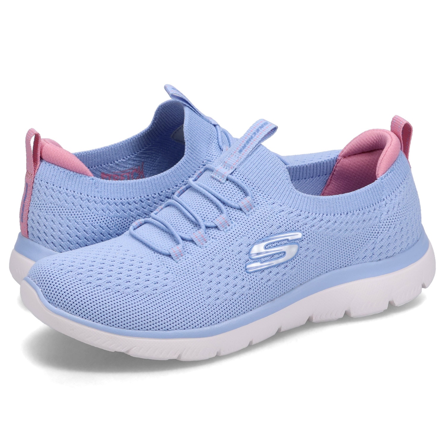 スニーカー スリッポン サミッツ レディース ライト ブルー 150116 6,636円