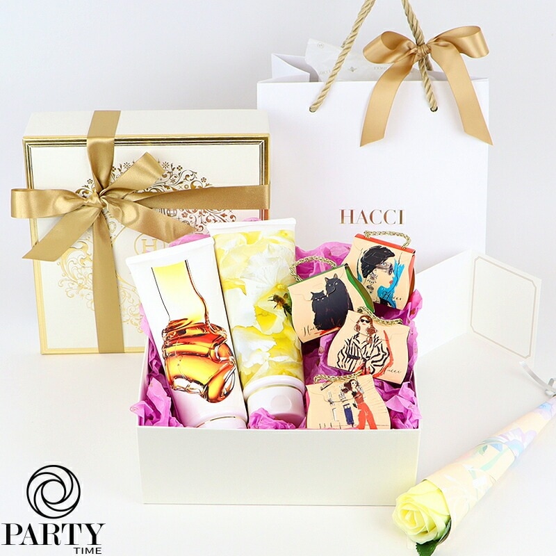 HACCI(ハッチ) はちみつ洗顔石けんトラベルサイズ + ブーケブラン シャンプー＆ブーケブラン コンディショナーギフトセット