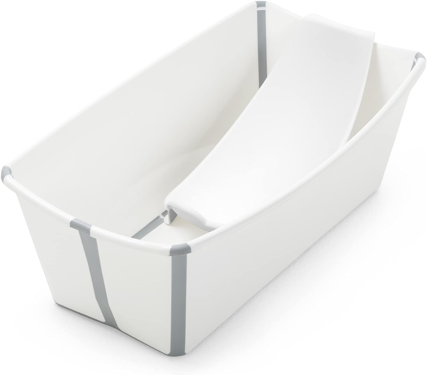 Stokke ストッケ ベビーバス 【本体+ニューボーン セット】 フレキシバス 沐浴 折り畳み 折りたたみ 赤ちゃん お風呂 新生児から4歳頃まで ホワイト