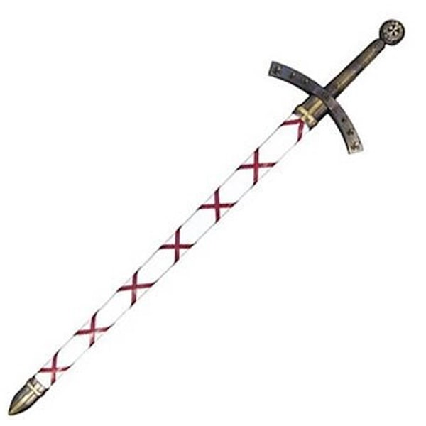 模造刀 ペインズ ソード ゴールド/ホワイト ファースト 十字軍 デニックス DENIX 4188/L 112cm レプリカ 剣 刀 西洋 コスプレ ロング フランス