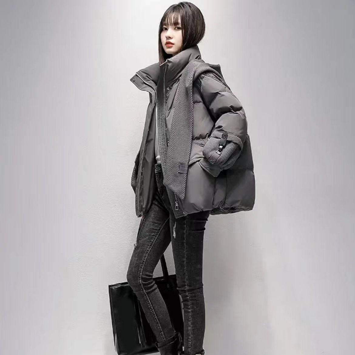 冬新しい 綿入れ 防寒 中綿コート レディース ショート丈 ジャケット トップス 厚手 保温 フード付きアウター