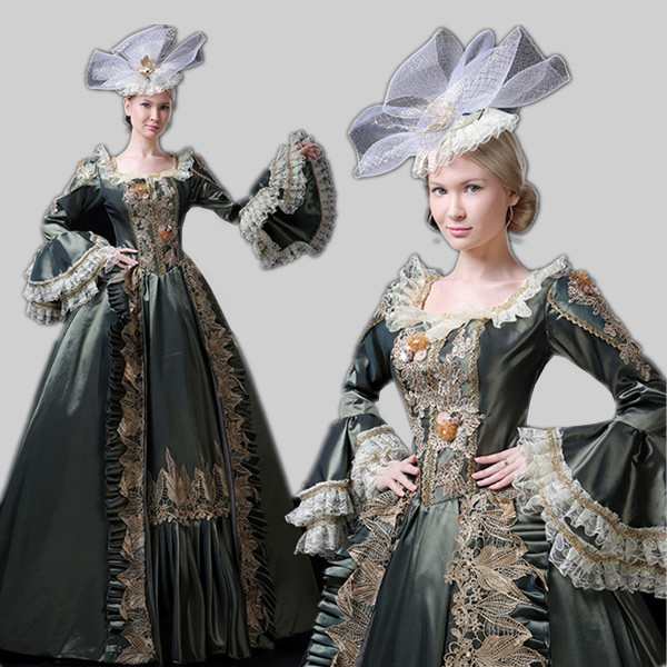 【新品】貴族 ドレス お姫様 衣装 カラー ロング 宮廷 お嬢様 舞台衣装 王族服 復古 ジュリエット ヨーロッパ風 ビリジャン 演劇服装 ステージ衣装 オペラ声楽 撮影 着丈 サイズ指定可 d917