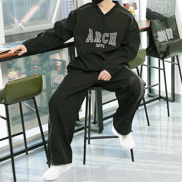 WDA 裾ストリング Vネック セットアップ トップス ワイド セットアップ ボトムス