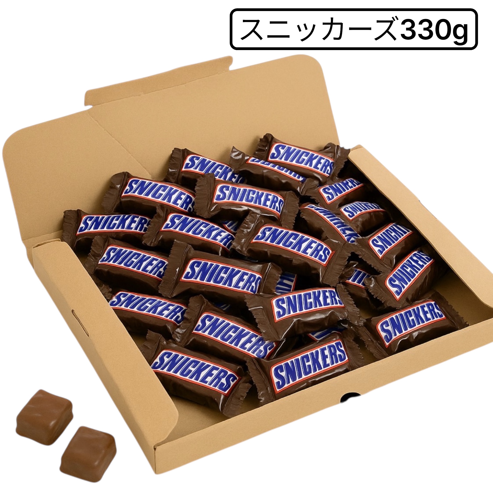 SNICKERS スニッカーズ 432本 12本×18パック×2箱 Qoo10] スニッカーズ ミニチュア 330g 個包