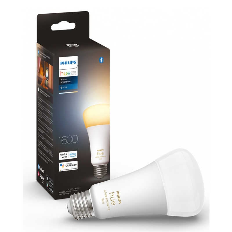 フィリップス　PHILIPS　Philips Hue ホワイトグラデーションE26 LED電球 100W形相当 ［E26 /一般電球形 /100W相当 /1個 /広配光タイプ］　PH10WA1