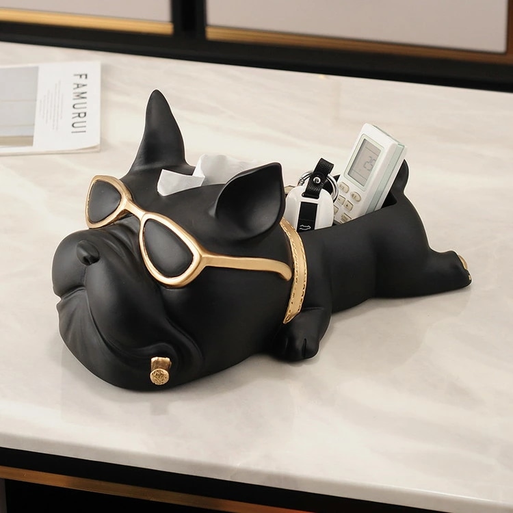新品更新 犬 小物入れ トレイ インテリア フレンチブルドッグ ティッシュケース リモコン ケース ブルドッグ フレブル お盆 犬 動物 オーナメント オブジェ オシャレ サングラス 鍵 キーケース