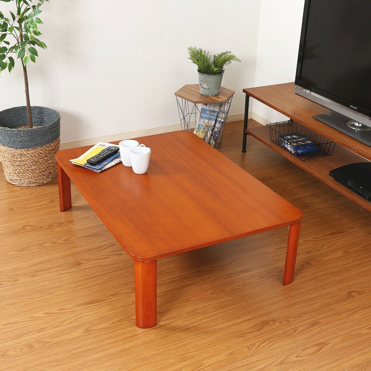 折りたたみテーブル おしゃれ ローテーブル 幅105×奥行75×高さ32cm ブラウン