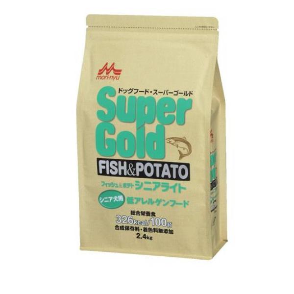 森乳 スーパーゴールド フィッシュ&ポテト シニアライト シニア犬用 2.4kg