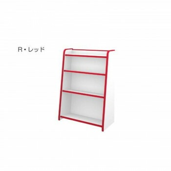 知育家具 EVAキッズシリーズ ほんだな 幅63cm GR-63H　R/レッド